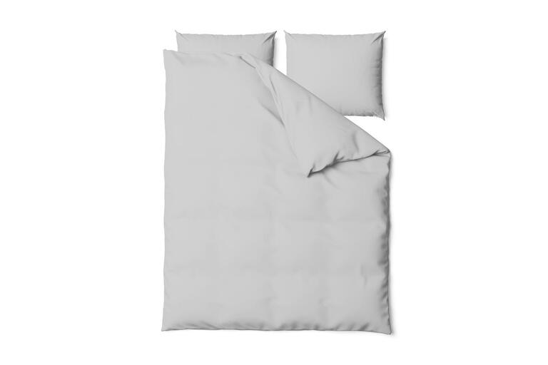 Komplet Pościeli 160x200 + 2x70x80, 100% Bawełna, 140g/m2, kolor: STALOWY (2)