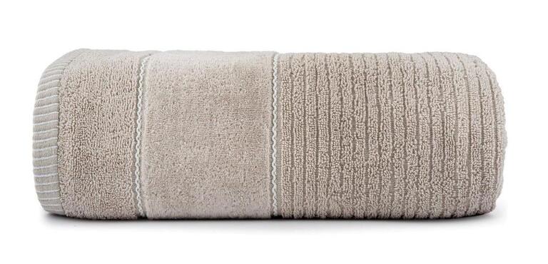 RĘCZNIK KĄPIELOWY 100x150 SPA HOTELOWY Bawełniany 470g/m2 CHŁONNY - TEO beżowy (1)