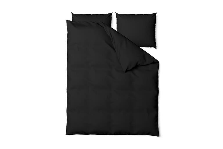 POŚCIEL HOTELOWA 140x200cm + POSZEWKA 70x80 BAWEŁNA 100% Kolor: CZARNY (2)