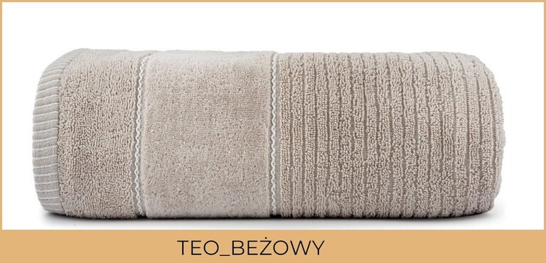 RĘCZNIK KĄPIELOWY 100x150 SPA HOTELOWY Bawełniany 470g/m2 CHŁONNY - TEO beżowy (2)