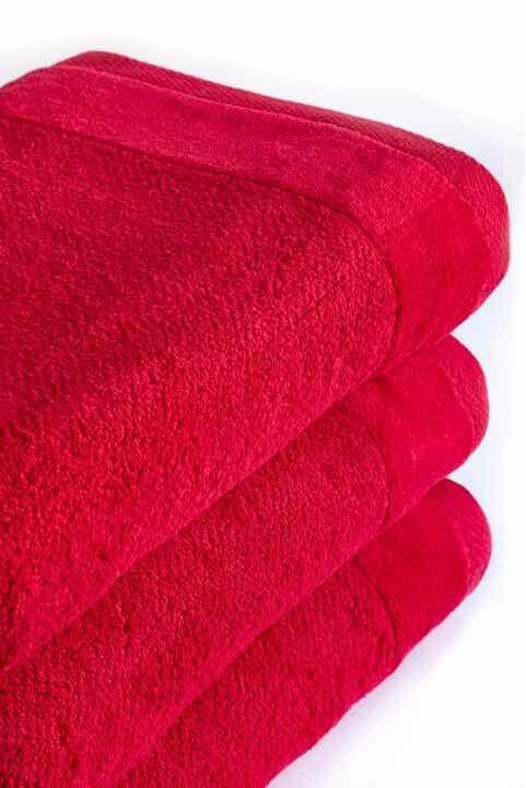 RĘCZNIK KĄPIELOWY 100x150 SPA HOTELOWY Bawełniany 550g/m2 CHŁONNY - VITO czerwony (4)