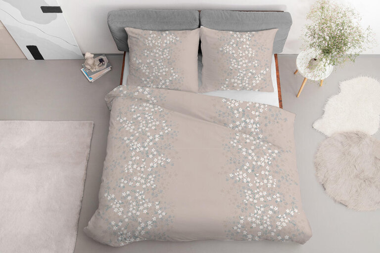Komplet Pościeli 160x200 + 2x70x80, 100% Bawełna, 140g/m2, wzór: 5062_A (1)