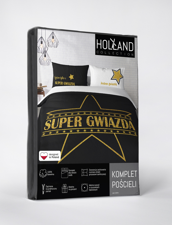 Pościel Bawełniana małżeńska 160x200 + 2x70x80 Holland 100% bawełna 4109_A (2)