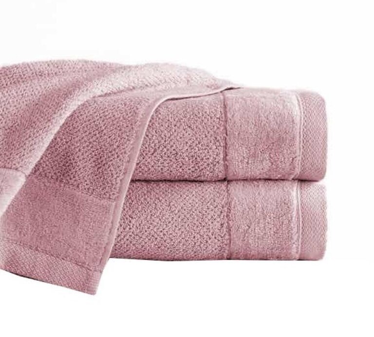 Zestaw 2x RĘCZNIK KĄPIELOWY 70x140 SPA HOTELOWY Duży Bawełniany 550g/m2 - VITO Pudrowy Róż (5)
