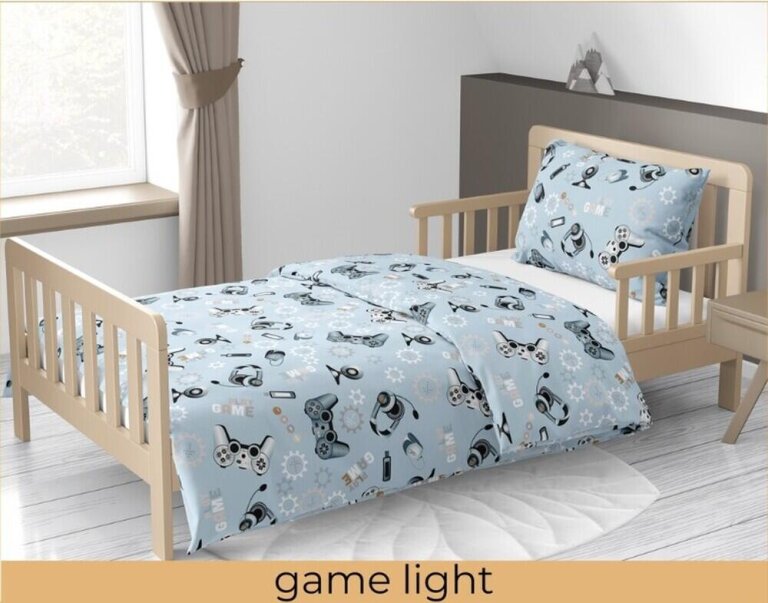 Pościel DZIECIĘCA 160x200 poszewka 50x70 dla dziecka 100% bawełna CERTYFIKAT Game Light (3)