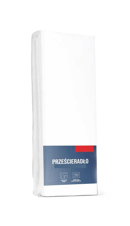 Prześcieradło z gumką 90x200 MikroSatyna Certyfikat, białe (2)