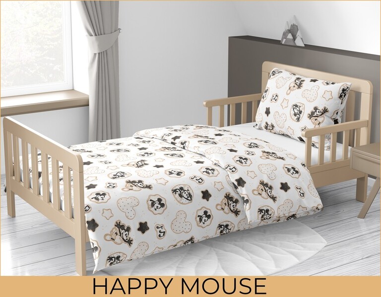Pościel DZIECIĘCA 140x200 dla dziecka 100% bawełna CERTYFIKAT HAPPY MOUSE (3)