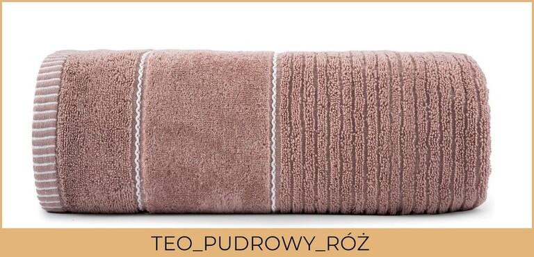 RĘCZNIK KĄPIELOWY 70x140 SPA HOTELOWY Duży Bawełniany 470g/m2 CHŁONNY - TEO PUDROWY RÓŻ (2)