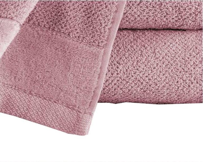 Zestaw 2x RĘCZNIK KĄPIELOWY 70x140 SPA HOTELOWY Duży Bawełniany 550g/m2 - VITO Pudrowy Róż (4)