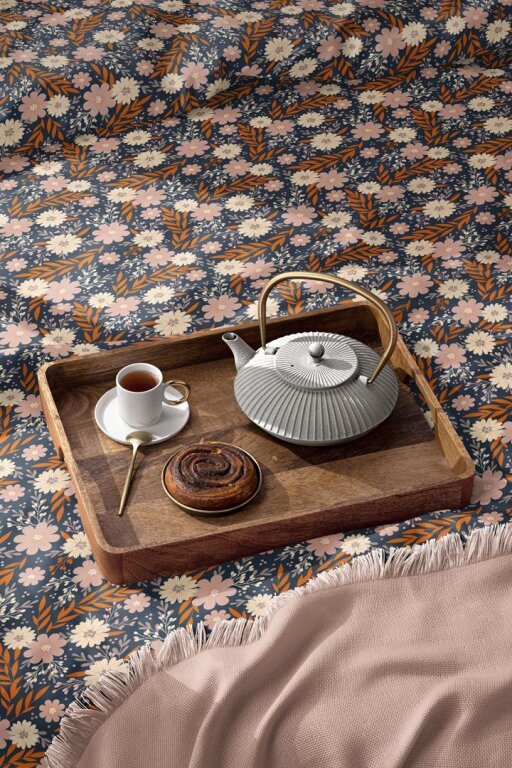 Pościel z Kory 160x200 + 2x70x80 Bawełna 100% Bielawa Produkt Polski - florystyka kolorowa (6)