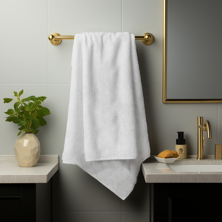 RĘCZNIK KĄPIELOWY 100x150 SPA HOTELOWY Bawełniany 500g/m2 CHŁONNY - White (4)