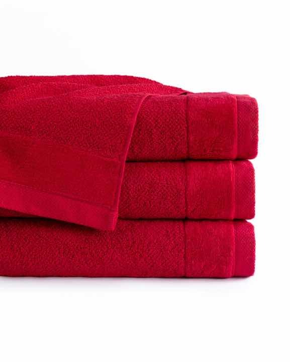 RĘCZNIK KĄPIELOWY 50x90 SPA HOTELOWY mały Bawełniany 550g/m2 CHŁONNY - VITO czerwony  (2)