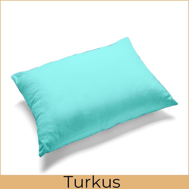 Poszewka 70x80cm na poduszkę 100% bawełna - Turkus (2)