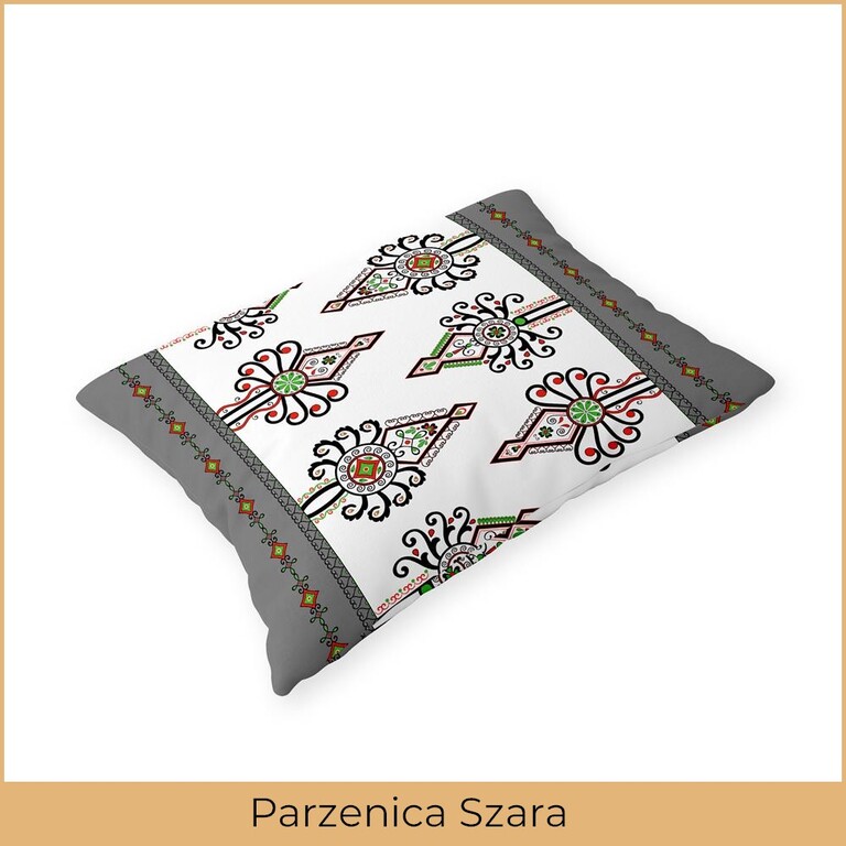 Poszewka 70x80cm na poduszkę 100% bawełna - Parzenica szara (2)