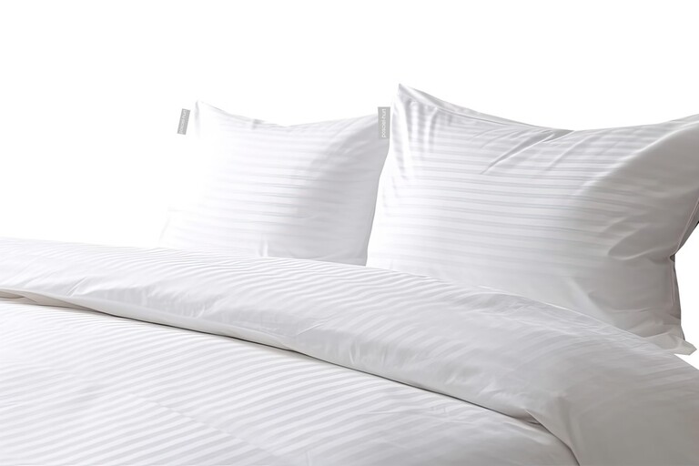 POŚCIEL HOTELOWA BIAŁA 200x220 ADAMASZEK + 2x 70x80cm 150g 50% baw. 50%poliester (7)