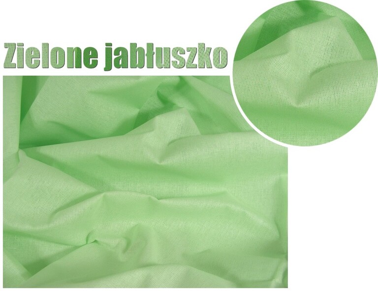 Tkanina na metry Materiał do szycia Tkanina FLANELA 150g/m2 kolor: ziel. jabłko (1)