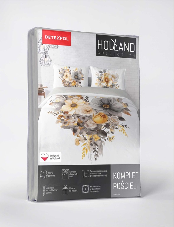 Pościel Bawełniana małżeńska 160x200 + 2x70x80 Holland bawełna 5125 A (3)