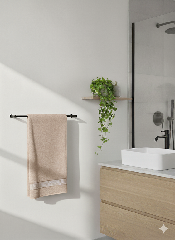 RĘCZNIK KĄPIELOWY 50x90 SPA HOTELOWY mały Bawełniany 500g/m2 CHŁONNY - MONACO Beżowy (2)