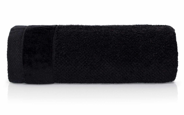 RĘCZNIK KĄPIELOWY 50x90 SPA HOTELOWY mały Bawełniana 550g/m2 CHŁONNY - VITO czarny  (1)