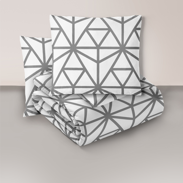 Komplet Pościeli 160x200 + 2x70x80, 100% Bawełna, 140g/m2, wzór: 377 N (1)