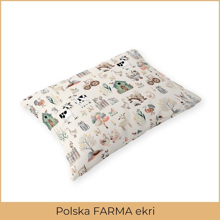 Poszewka na poduszkę 40x60cm BAWEŁNA 100% CERTYFIKAT - Polska Farma Ekri (2)