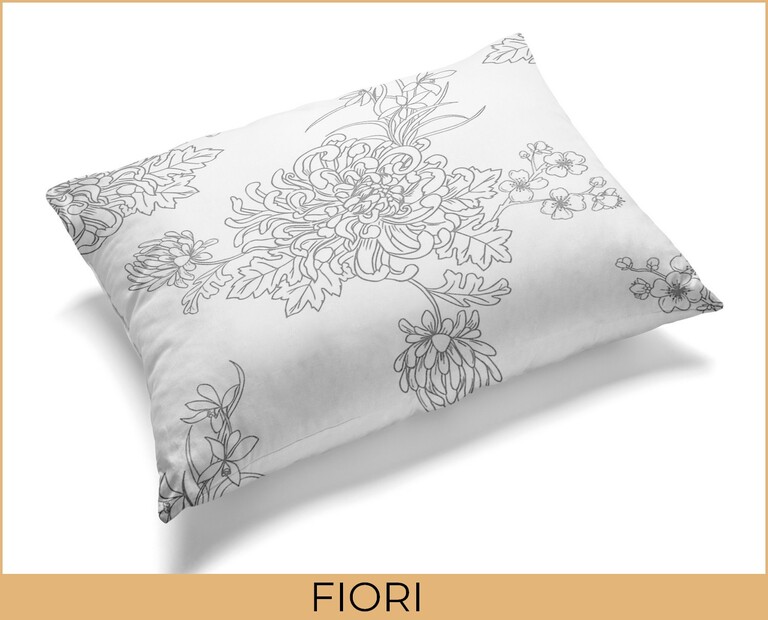 Poszewka na poduszkę 50x70cm Hotelowa - FIORI 100% MIKROFIBRA wytrzymała (2)