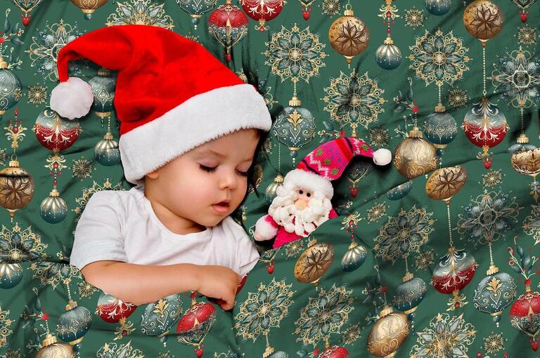 Komplet Pościeli Świątecznej 160x200 + 2x70x80, 100% Bawełna, 140g/m2, wzór: Christmas38 (5)