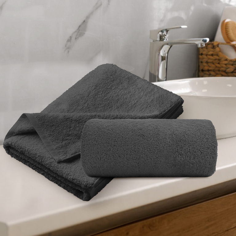 RĘCZNIK FROTTE 50x100 KĄPIELOWY BAWEŁNA 100% 500g/m2 CHŁONNY -  Gris (3)